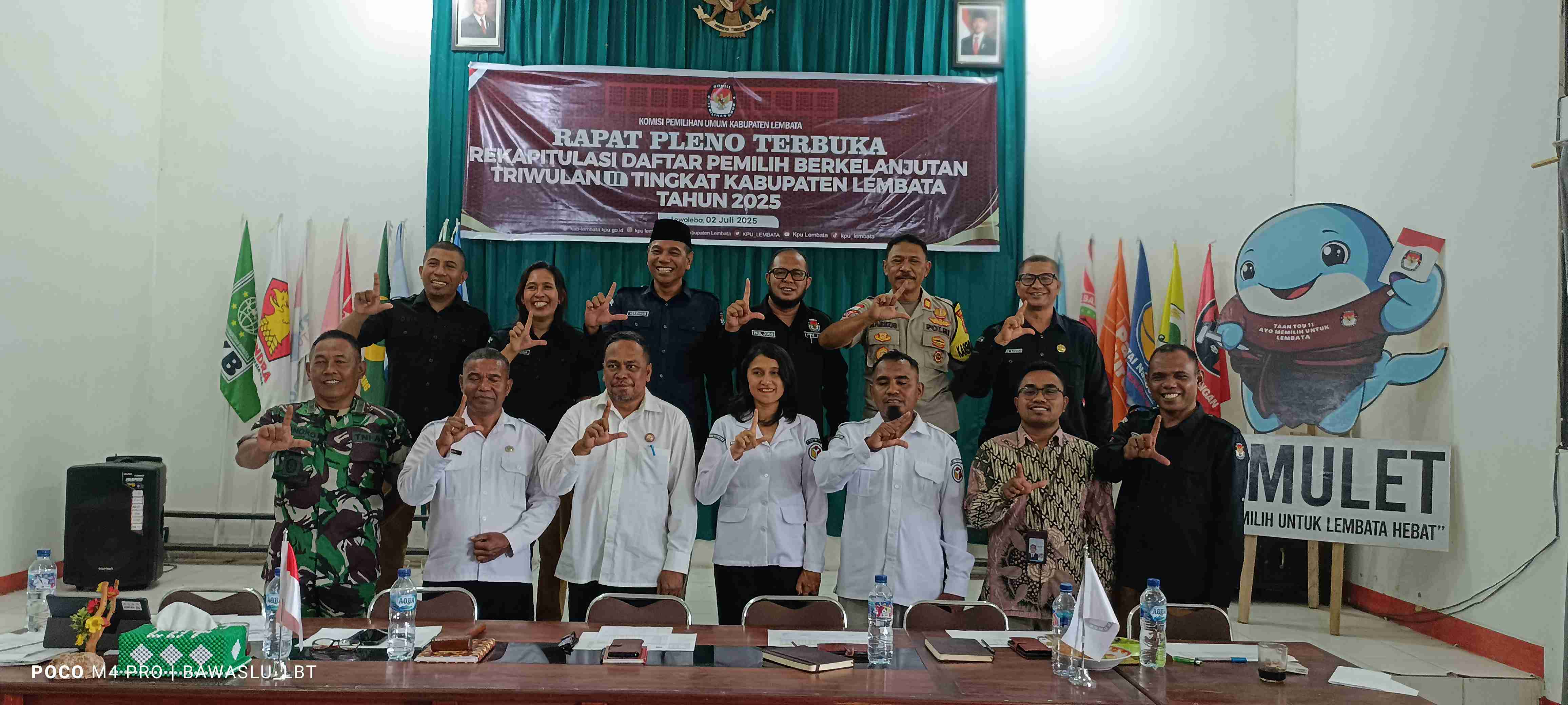 Rapat Pleno Terbuka Rekapitulasi PDPB Triwulan II