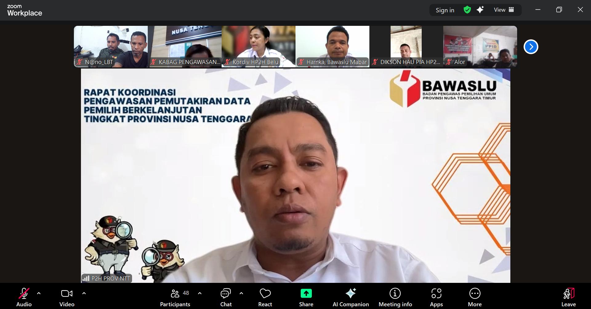 Anngota Bawaslu Provinsi NTT Kordiv P2H