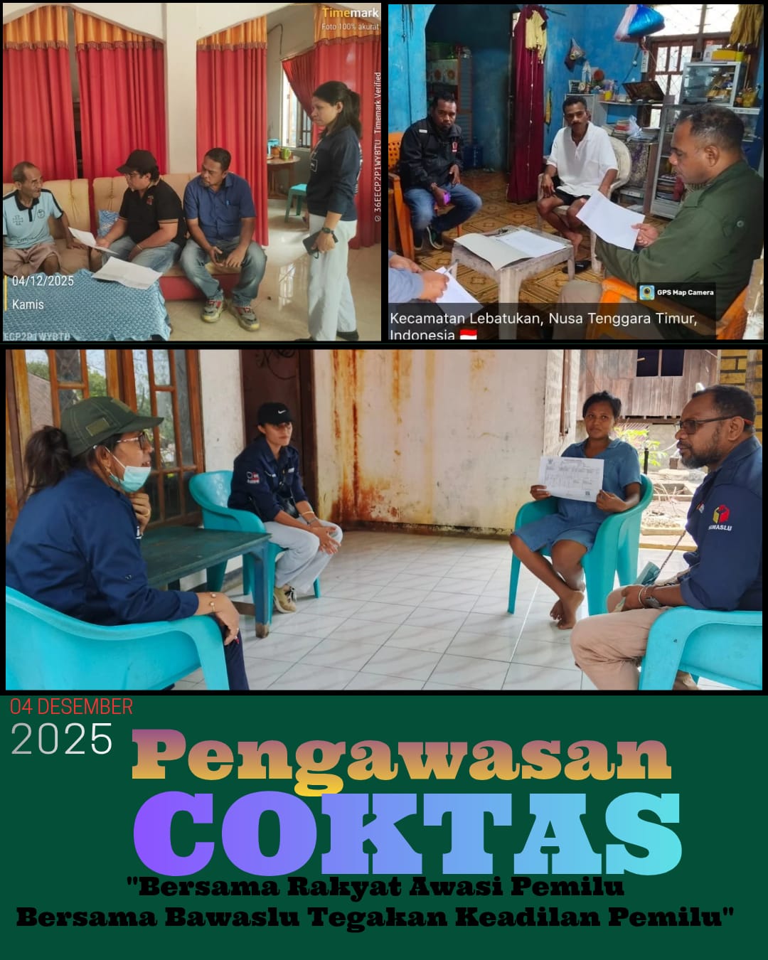 Bawaslu Lembata Awasi Coktas