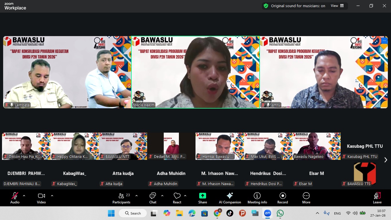 Zoom Rapat Konsolidasi Program/Kegiatan 2026