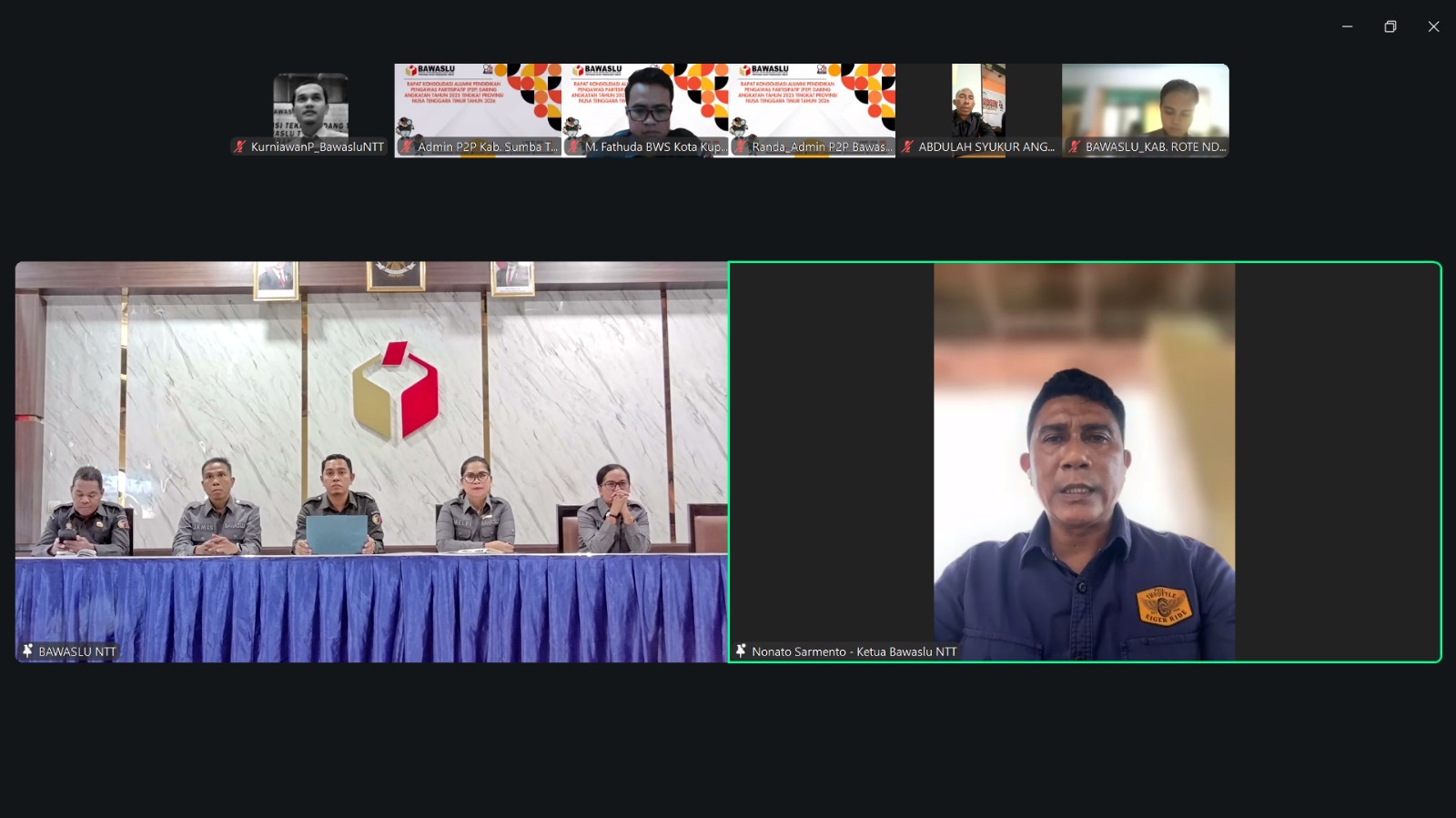 Bawaslu NTT Gelar Rapat Via Daring