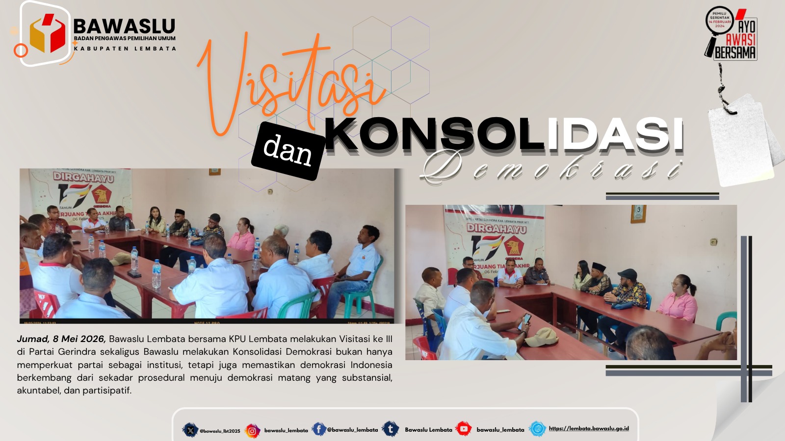 Visitasi dan Konsolidasi
