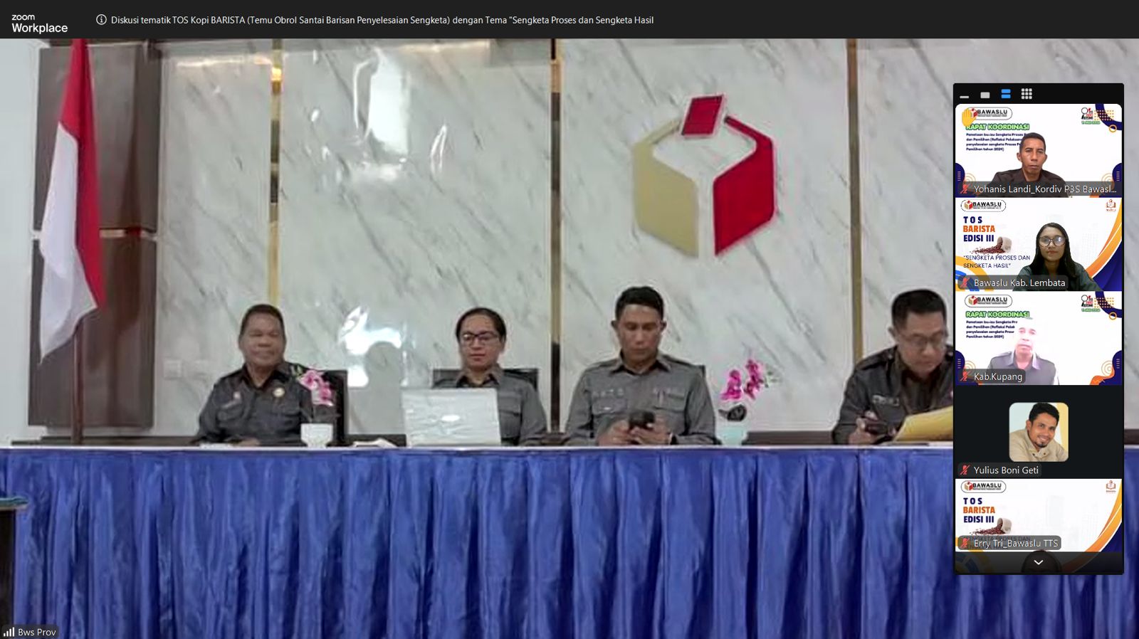Bawaslu NTT Perkuat Sistem Penyelesaian Sengketa Pemilu 