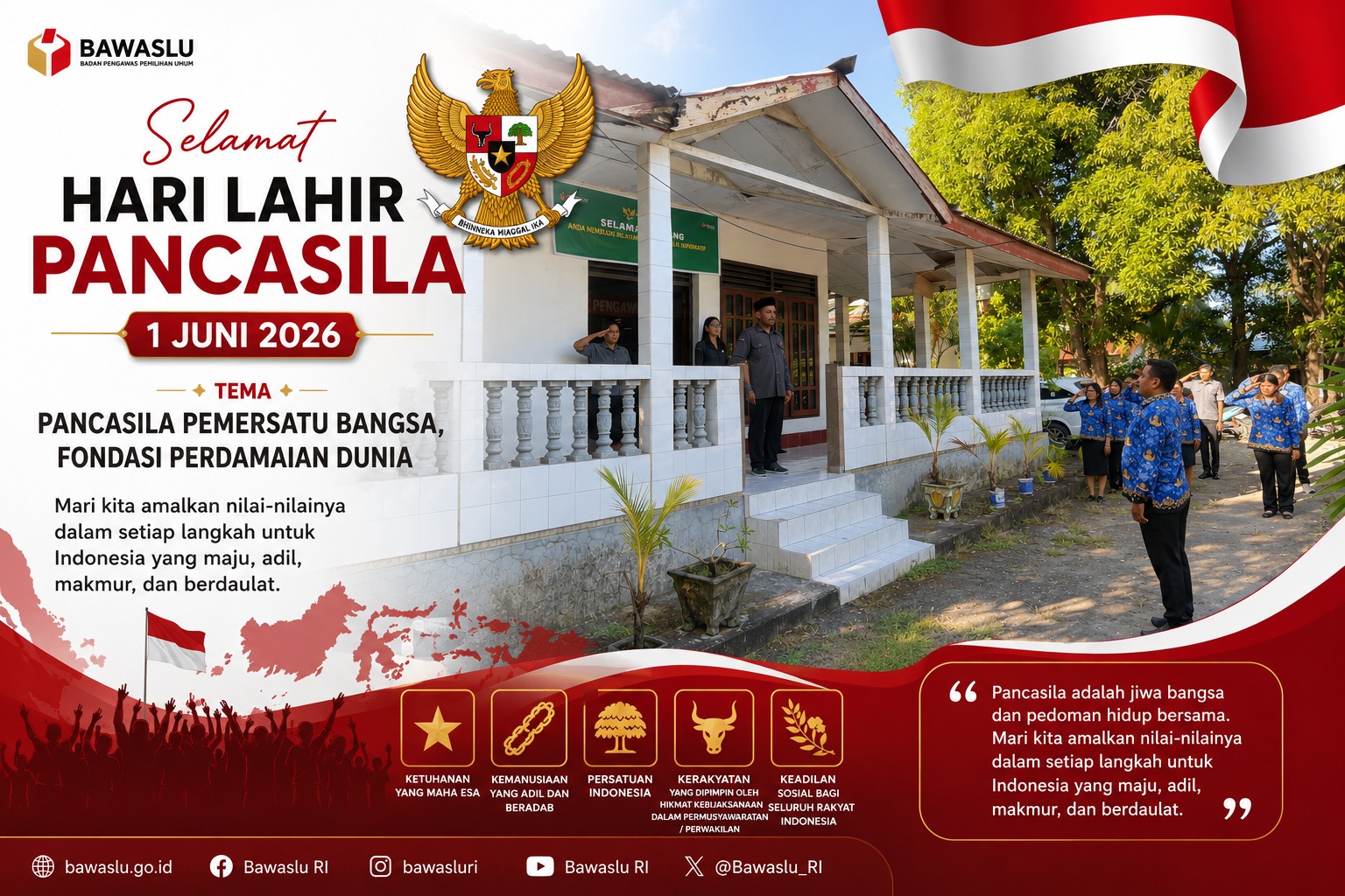 Upacara Peringatan Hari Lahir Pancasila Tahun 2026