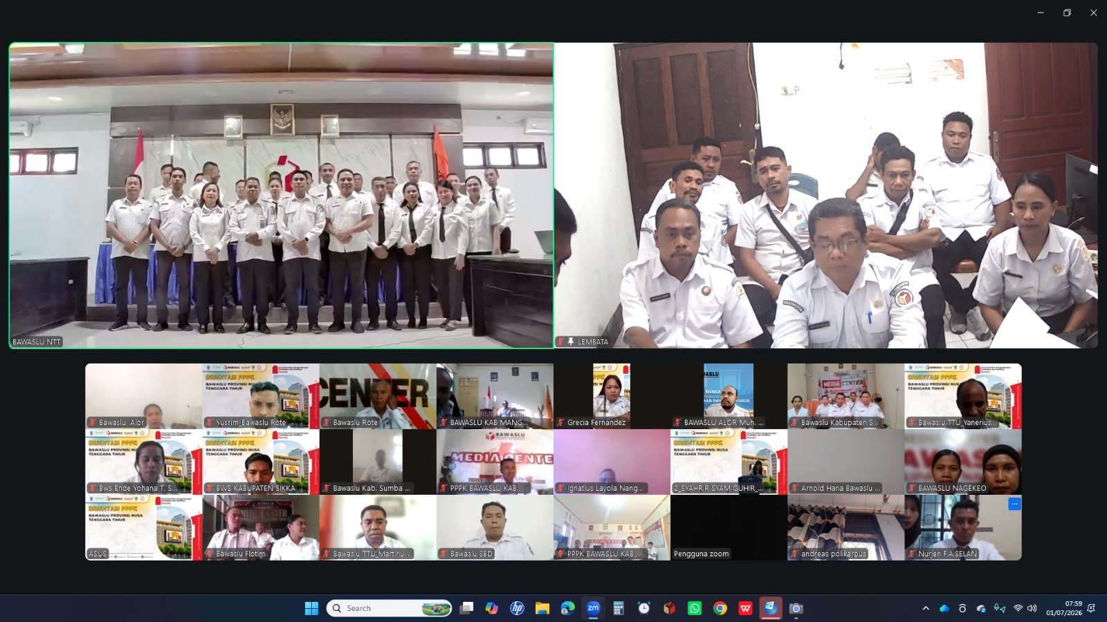 Bawaslu Lembata Ikuti kick off Orentasi PPPK Tahun 2026.