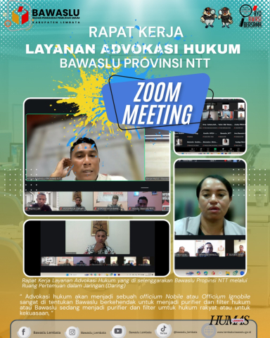 rapat zoom Layanan Advokasi Hukum