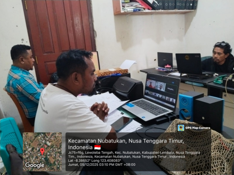 Kordiv HP2H Bawaslu Lembata Ikut Zoom