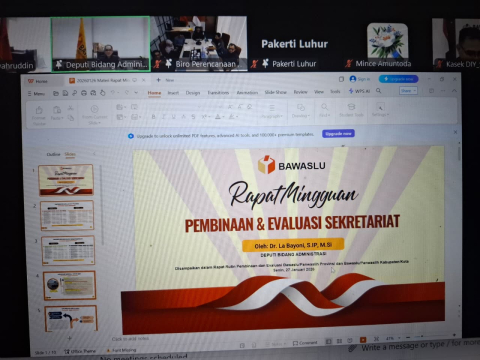Rapat Pembinaan dan Evaluasi Sekretariat 