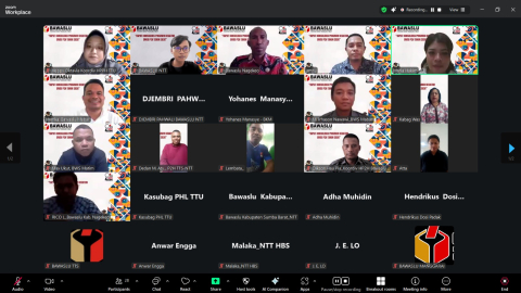 Zoom Bersama Bawaslu NTT