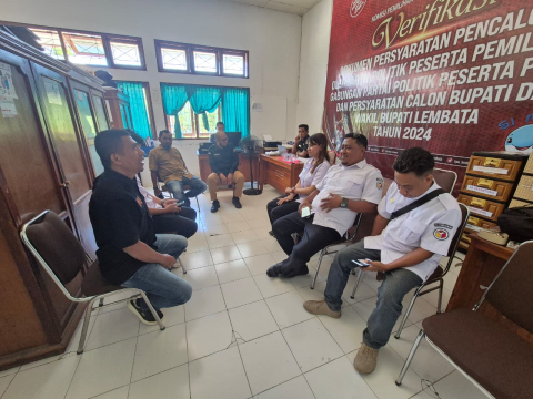 Bawaslu Lembata Koordinasi PDPB Ke KPU Lembata
