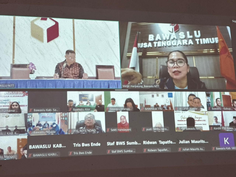 Zoom Bawaslu  NTT