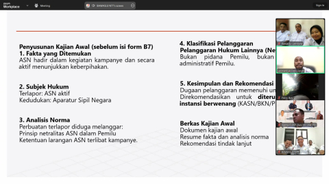 Bawaslu NTT Gelar Rapat Daring