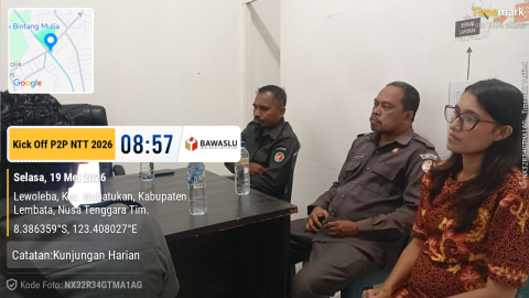 Kickoff P2P 2026 Bawaslu NTT