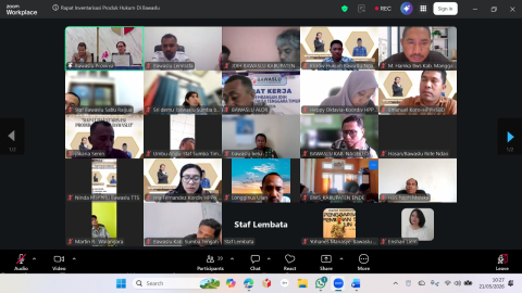 Zoom Rapat Inventarisasi Produk Hukum