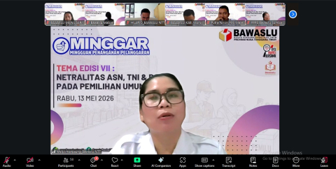 Anggota Bawaslu Provinsi NTT, Melphy Marpaung