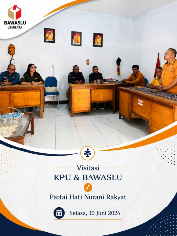 Visitasi Bawaslu dan KPU Lembata