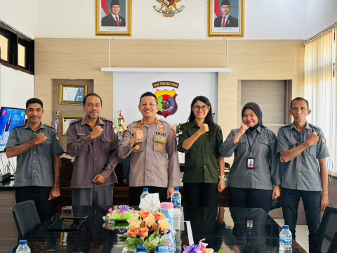 Visitasi Bawaslu ke Polres Lembata