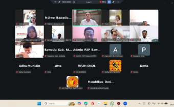 Rapat Evaluasi P2P Via Zoom