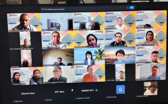 Bawaslu Kabupaten Lembata Zoom bersama Bawaslu NTT