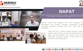 apat Koordinasi dan Training of Trainer (ToT) Pendidikan Pengawas Partisipatif (P2P)