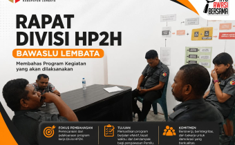 Rapat Internal Divisi  HP2H Bawaslu Lembata