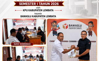 KPU Lembata Serahkan BA Kepada Bawaslu Lembata