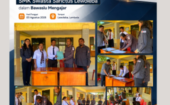 Bawaslu Kabupaten Lembata dan SMKS Sanctus Lewoleba Teken MoU.